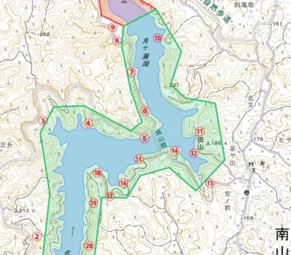 高山ダムバス釣りスポット