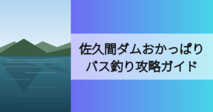 佐久間ダムおかっぱりバス釣り攻略ガイド